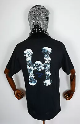 Huf Worldwide Skateboard T-shirt Tee Skulls Classic H Black IN M • $14.29