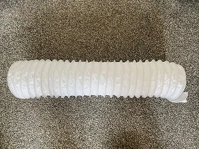 6  6 Inch (90cm Long) White PVC Flexible Ducting 150mm Hose Flexi Duct • £1.49
