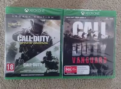 New Call Of Duty Infinite Warfare Legacy Edition & COD Vanguard Xbox One Games • $110