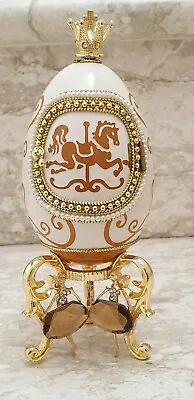 Ballet Carousel Horse Musical REAL Egg Birthday Gift For Her ONLY ONE 24k Gold  • $999