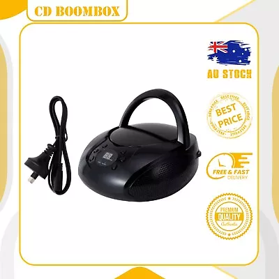 Portable Boombox CD Player AM/FM Stereo Radio Music Display Aux-in AC • $36.75
