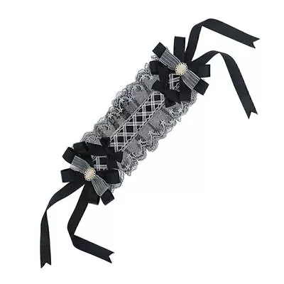 Vintage Gothic Lolita Headband Sweet Lace Elegant Bow Cosplay Maid Girl Hairband • $10.92