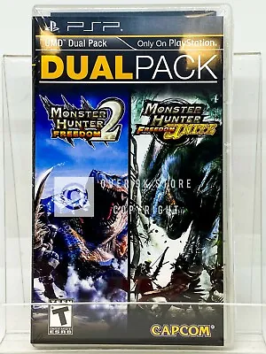 Monster Hunter Dual Pack - Freedom 2 + Freedom Unite - PSP - New • $49.99