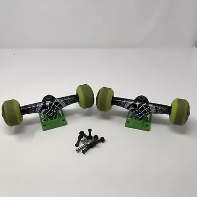 THUNDER Skateboard Trucks 145 7.6  Axle Green Black + Green Spitfire Wheels 53mm • $39.99