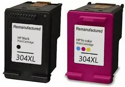 Refilled Ink For HP 304 XL Black And HP 304XL Colour Ink Cartridges • £21.90