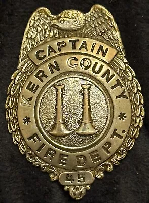Kern County CA Fire Dept Captain Badge • $35.99