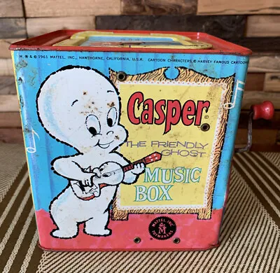 $46.75 • Buy Mattel  Casper The Friendly Ghost  Music Box  1961  Harvey Cartoons  Baby Huey
