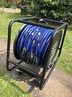 £250 • Buy 45 Metre Audio Multicore 24 Way XLR Drum Mounted With Stage Box - Used