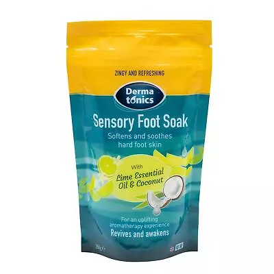 Dermatonics Sensory Foot Soak 350g - Lime & Coconut Oils Aromatherapy Spa Salts • £8.99