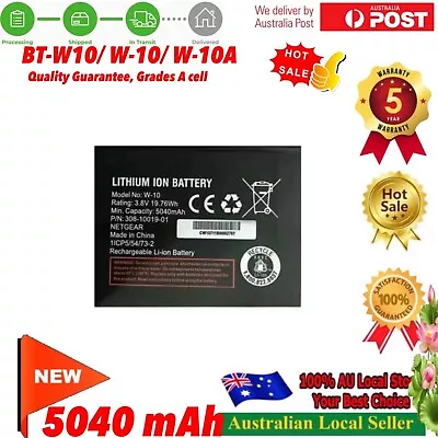 PoA W-10 W10 W-10a W10A Battery For Telstra Netgear Nighthawk M1 4G  MR1100 • $22.22