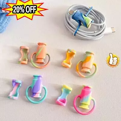 £1.90 • Buy Mini 2 In 1 Data Cable Protector Cover，Colorful Cable Winder-Protection  Y7B3