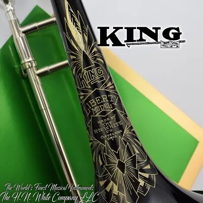 Vintage King H. N. White 2B Liberty Trombone Black Lacquer Amazing  • $2800