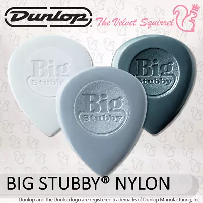 $11.99 • Buy 🐋 BIG STUBBY® NYLON Guitar Picks 🎸 Genuine Jim Dunlop® Plectrums 445R Mediator