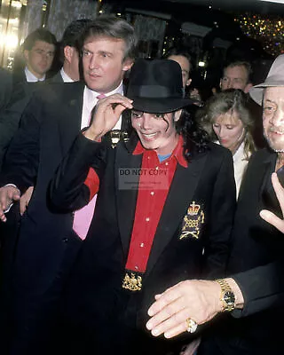 Donald Trump With Michael Jackson In 1990 Taj Mahal - 8x10 Photo (mw073) • $8.87
