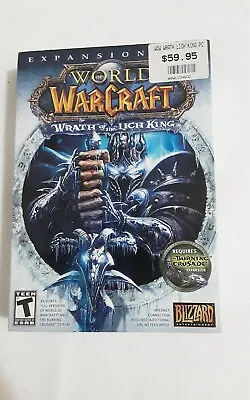 World Of Warcraft: Wrath Of The Lich King Expansion Set PC 2008 BOX + MANUAL • $15