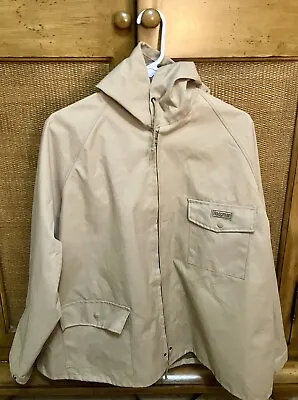 Vintage Hodgman Waterproof Hooded Rain Jacket Size Medium • $30