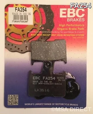EBC Organic REAR Disc Brake Pads Fits KAWASAKI GTR1400 / ZZR1400 (2006 To 2020) • £18.99