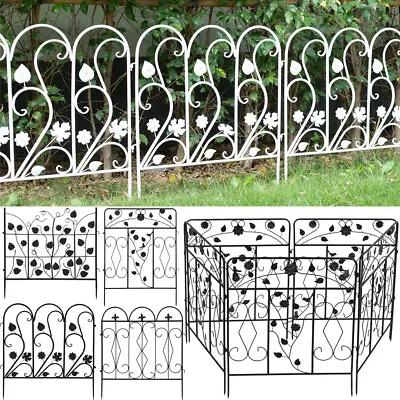 5PC Decorative Garden Fence Panels Thicken Metal Wire Fencing Walkway Border Edg • £57.91