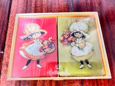 Vintage 1970’s Mary Hamilton Little Girls Two Playing Card Decks Hallmark Sealed • $29.95