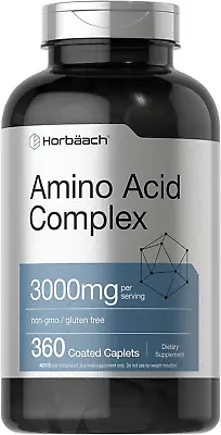 Amino Acid Complex 3000mg | 250 Caplets | Non-GMO Gluten Free | By Horbaach • $30.83
