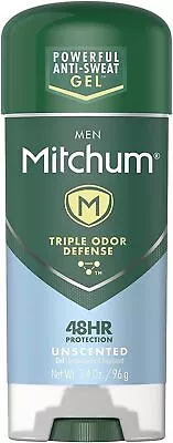 Mitchum Men Advanced Control Anti-Perspirant & Deodorant Gel Unscented 3.4 Oun • $29.99