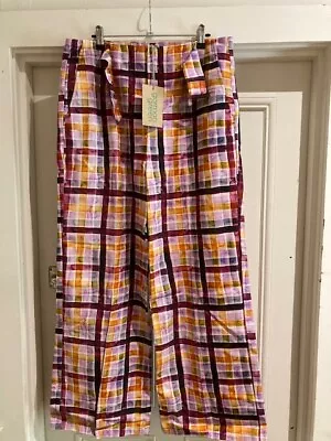 Gorman 'Green' Plaid The Part Pant Sz 14 BNWT • $80