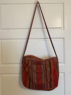 Woven Backpack - Pinzon Shoulder Bag - Aztec Hippie Boho Baja Beach Rasta Mexico • $12.95