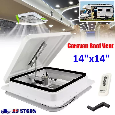 12V Caravan Camper RV Motorhome Hatch Skylight Trailer Roof Vent Exhaust Fan AU • $82.89