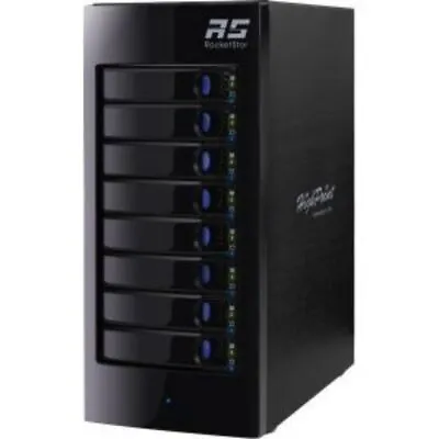 HighPoint RocketStor 6418TS 8-Bay Q-SATA Turbo RAID Tower Enclosure • $565.53