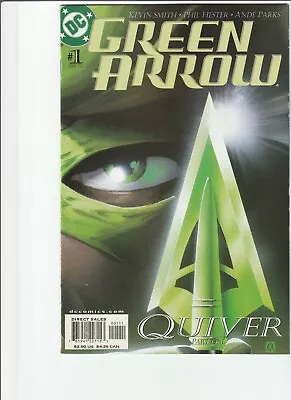 Green Arrow # 1 !! Kevin Smith - Clerks !! 2001 Matt Wagner !! Phil Hester !! • $1.99