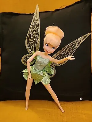 Disney Store Fairies Tinkerbell Flutter Wings Doll • £11.50