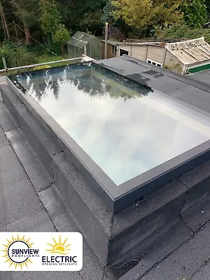 £95 • Buy Roof Light Skylight Flat Roof Window Triple Glazed ALUMINIUM Frame Rooflight