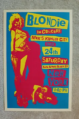 Blondie Concert Tour Poster 1976 New York -- • $4.50