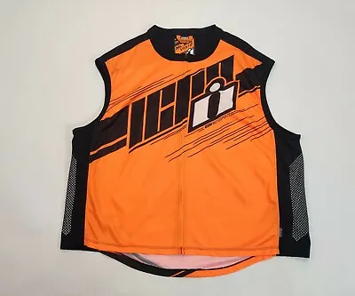 Icon Motorsports Reflective Motorcycle Vest - Mil-Spec Orange  (2X-Large / 3XL) • $54.34