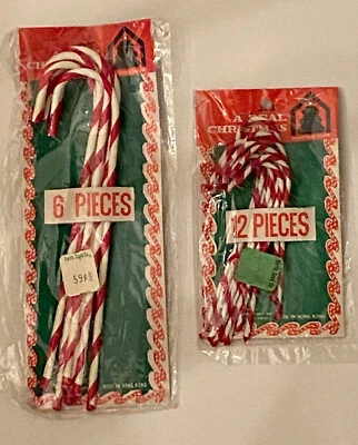 $12.99 • Buy 2 Vintage Packs Of Christmas House Candy Cane Ornaments 18 Total