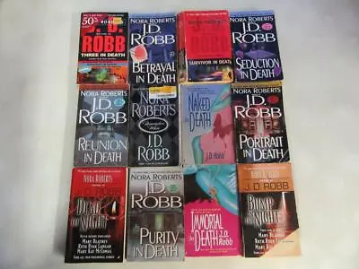 BIG Lot (12) J.D.ROBB EVE DALLAS IN DEATH SERIES Books PORTRAIT Naked SEDUCTION • $34.95