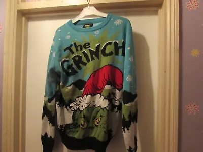 £15 • Buy Mens Novelty Christmas Themed The Grinch Jumper Size M By Primark