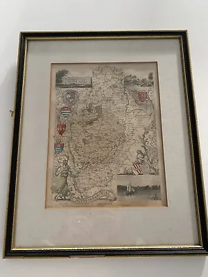 Antique Engraving Map Of Nottingham • £39.99