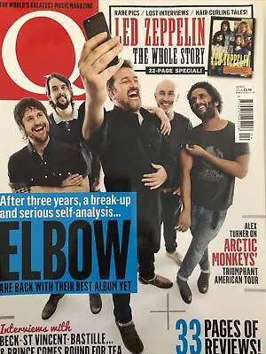 Q Magazine ~ April 2014 # 333 Elbow Led Zeppelin Beck Bastille Prince Daltrey • £2