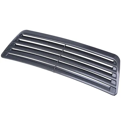 Universal Car Hood Air Flow Intake Grill Scoop Vent Bonnet Cover Carbon Fiber • $16.14