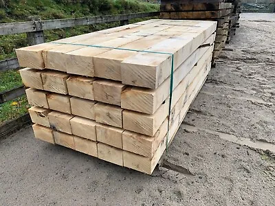 Railway Sleeper - New French Oak 2600x200x125mm / 8ft6   X 8  X 5  Lancashire • £54