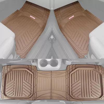 $39.95 • Buy Motor Trend Spill-Capturing Rubber Car Floor Mats For All Weather Heavy Duty Set