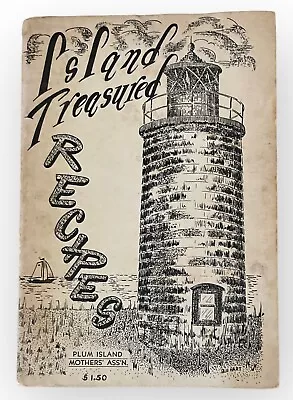 VTG 1966 Plum Island Treasured Recipes Cookbook Newburyport MA Lighthouse Light • $49.99