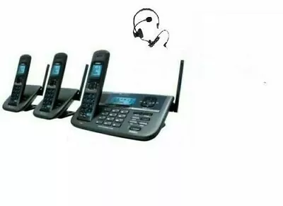 Uniden XDECT R055+2 2Line Digital Cordless Phone 3Handsets Answer Machine • $647.77