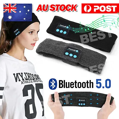 $10.85 • Buy Bluetooth Wireless Stereo Headphone Head Band Sleep Headset Sports Headbands