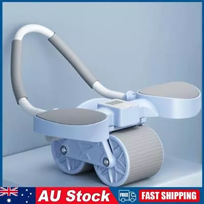 2 In 1 Abdominal Wheel With Elbow Support Exercise Roller (Blue With Timer) • $49.59