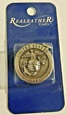 UNITED STATES Marine Corps Screw Back Concho By Silver Creek Leather Co NEW • $4.25