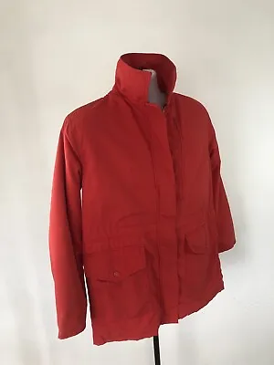 Vintage Walking Coat Anorak YHA  Mountaineering Kindaire Red 70's 45 47 XL Rare • £149.99