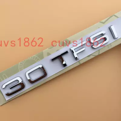 Chrome ABS 30 TFSI Trunk Rear Number Letters Words Badge Emblem For Audi Cars • £11.96