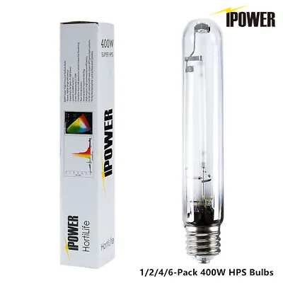 IPower 400 Watt High Pressure Sodium HPS Grow Light Bulb 1/2/4/6-PACK • $13.99